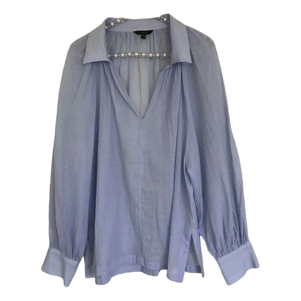 Massimo Dutti Light Blue Blouse